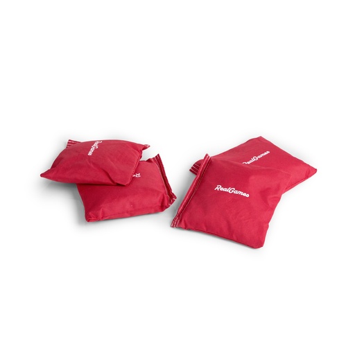 [RG037-RED] Cornhole Bags - Set of 4 (Red, No Personalisation)