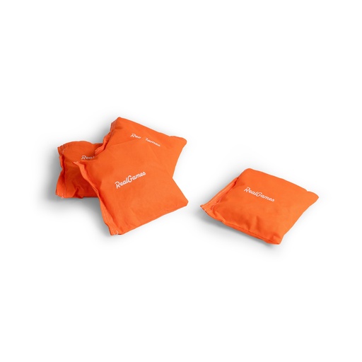 [RG037-ORN] Cornhole Bags - Set of 4 (Orange, No Personalisation)