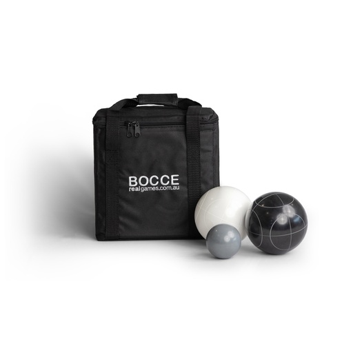 [RG008BW] 8 Bocce in Carry Bag - Black White