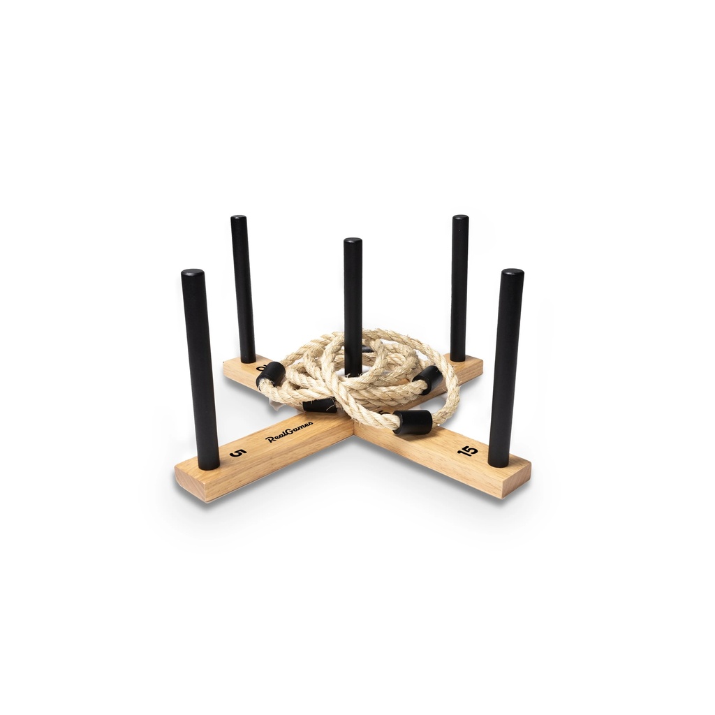 Five Peg Ring Toss Game