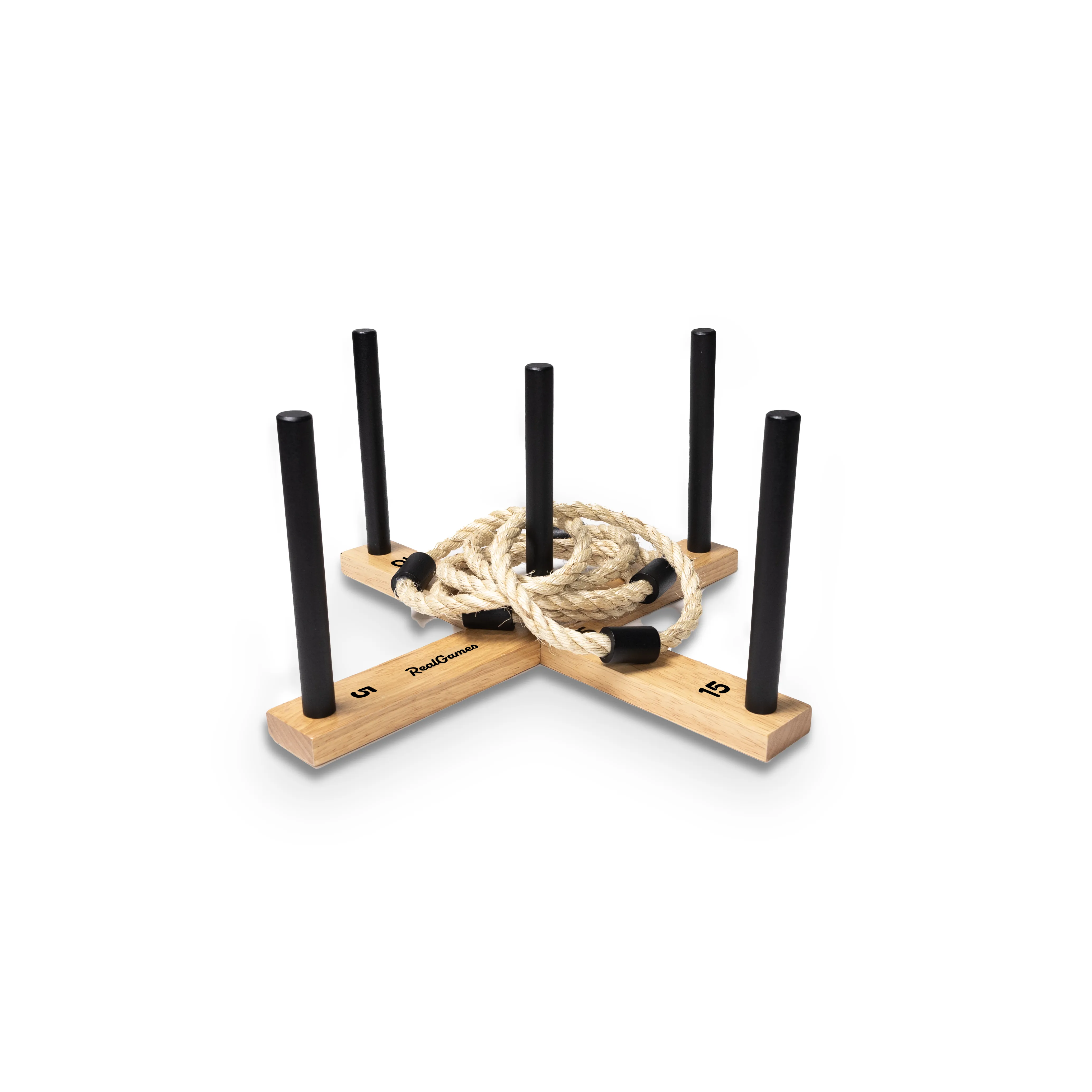 Five Peg Ring Toss Game