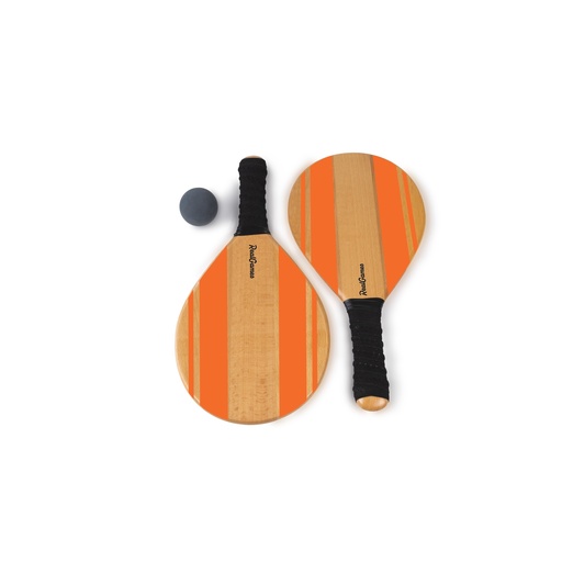 [RG055-TAN-BLK] Frescobol Classic Stripe (Tangerine, Black)