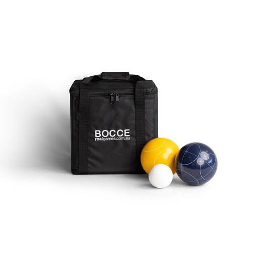 [RG008NY] 8 Bocce in Carry Bag - Navy Yellow